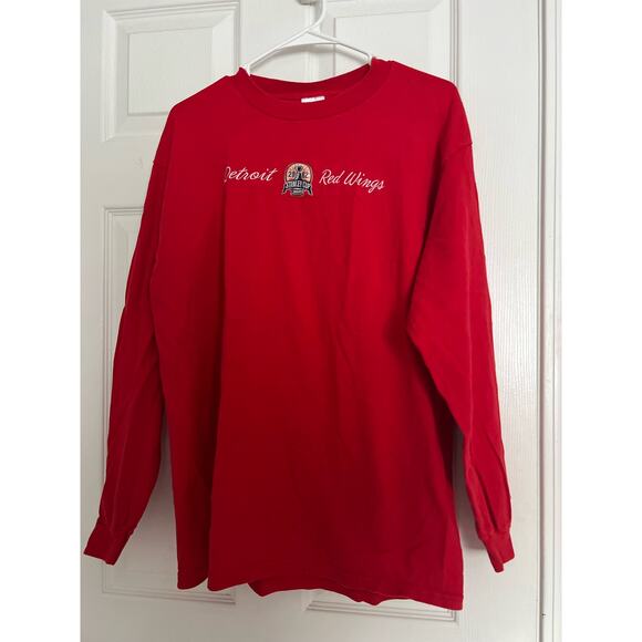 Vintage Delta Pro Detroit Red Wings Stanley Cup 2002 Long Sleeve Size Large - Picture 1 of 4